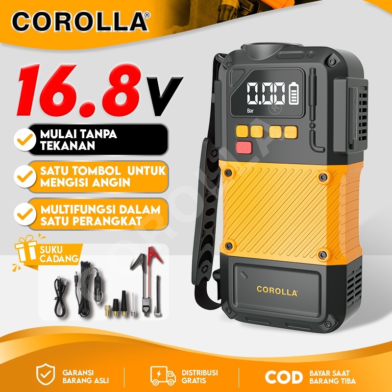 منفاخ سيارة + بور تشباي 16.8V
