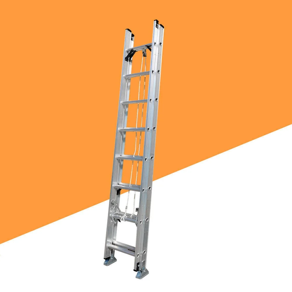 سلم ألمنيوم  2×8 مكون من 8 خطوات طول 4.75 m