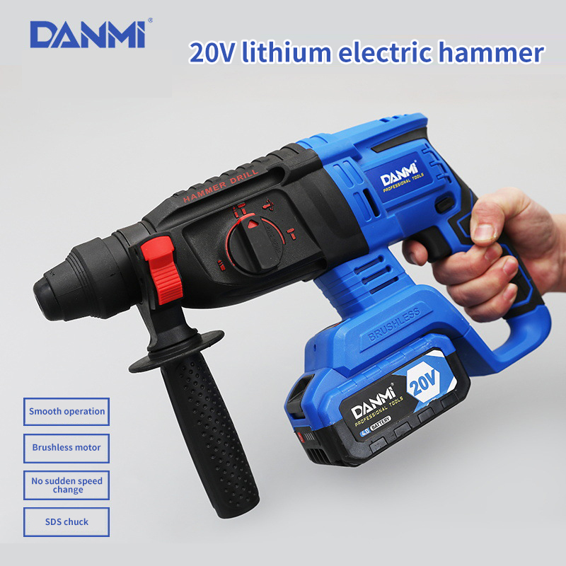 مثقب بطارية SDS 20V بطارية 6 امبير