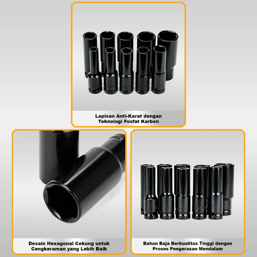 طقم حبة طويلة  10 قطع 8-22MM