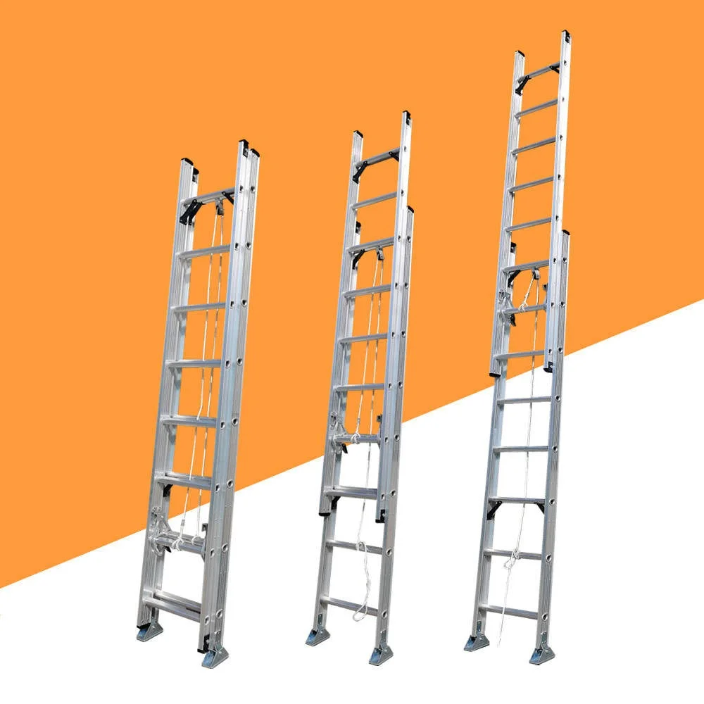سلم ألمنيوم  2×8 مكون من 8 خطوات طول 4.75 m